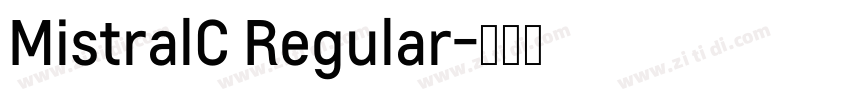 MistralC Regular字体转换
